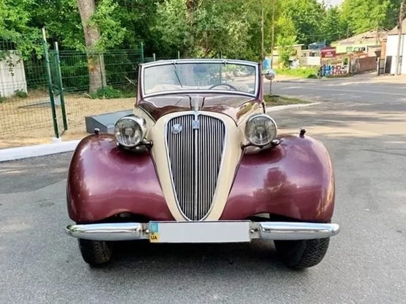 197 Ретро кабріолет на весілля зйомки Fiat Topolino
