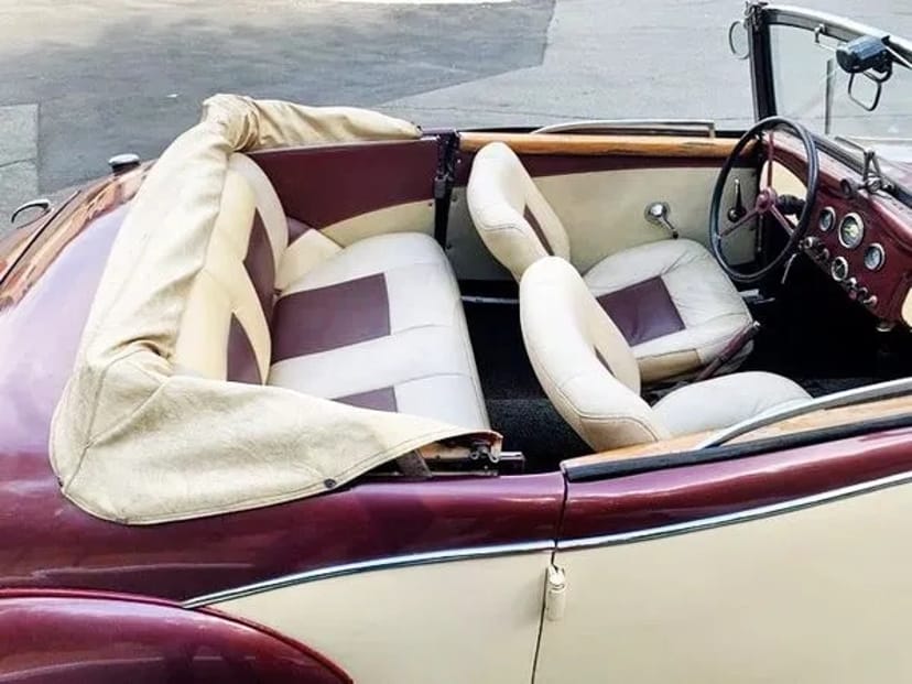 197 Ретро кабріолет на весілля зйомки Fiat Topolino