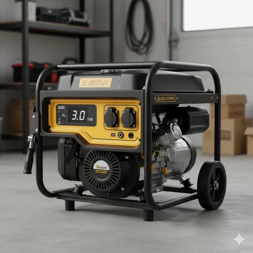 Бензиновий генератор STVI потужністю 3.0 кВт.