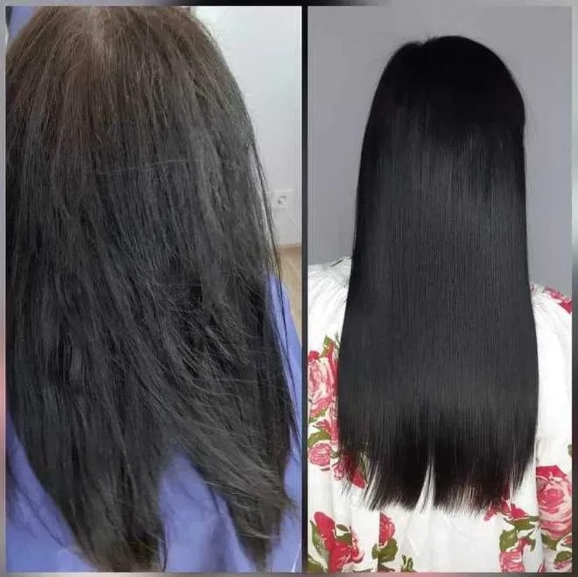 Вирівнювання та відновлення волосся, надання пасмам гладкості, еластичності та здорового блиску