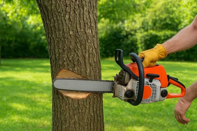 Чистка саду, обрізка дерев, чагарників.