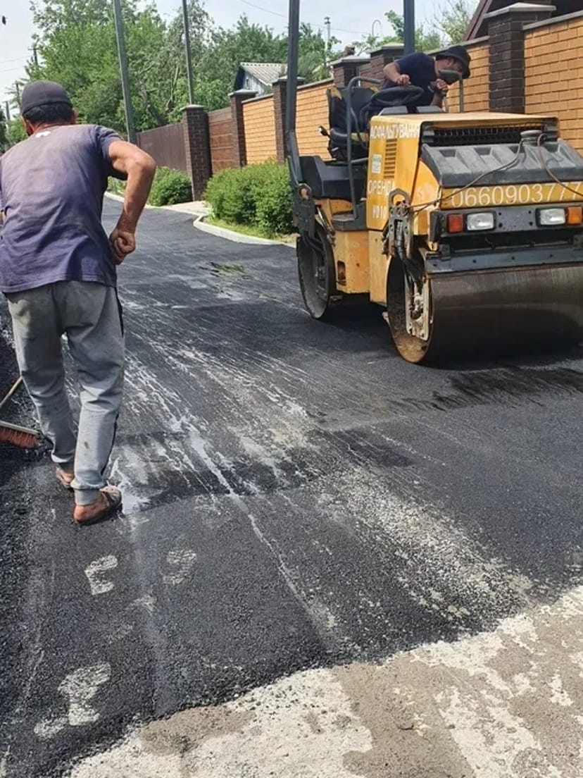 Асфальтування, Укладка тр плитки, крошка Асфальтирование,Ямочна ремонт