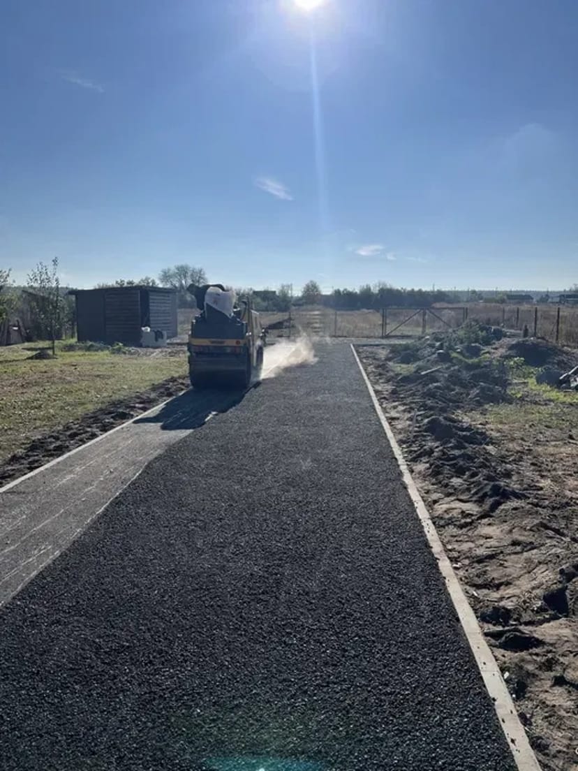 Асфальтування, Укладка тр плитки, крошка Асфальтирование,Ямочна ремонт