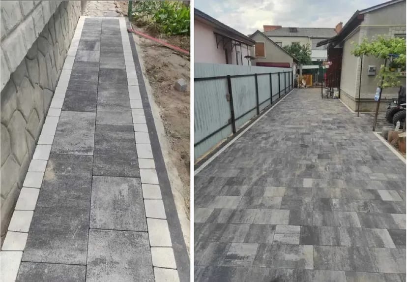 Укладання Бруківка, тротуарна плитка, брусчатка