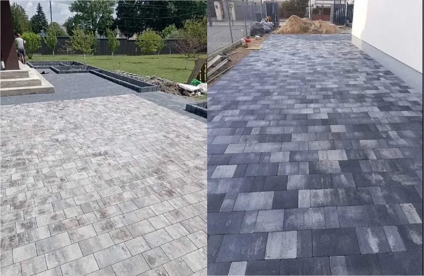 Укладання Бруківка, тротуарна плитка, брусчатка