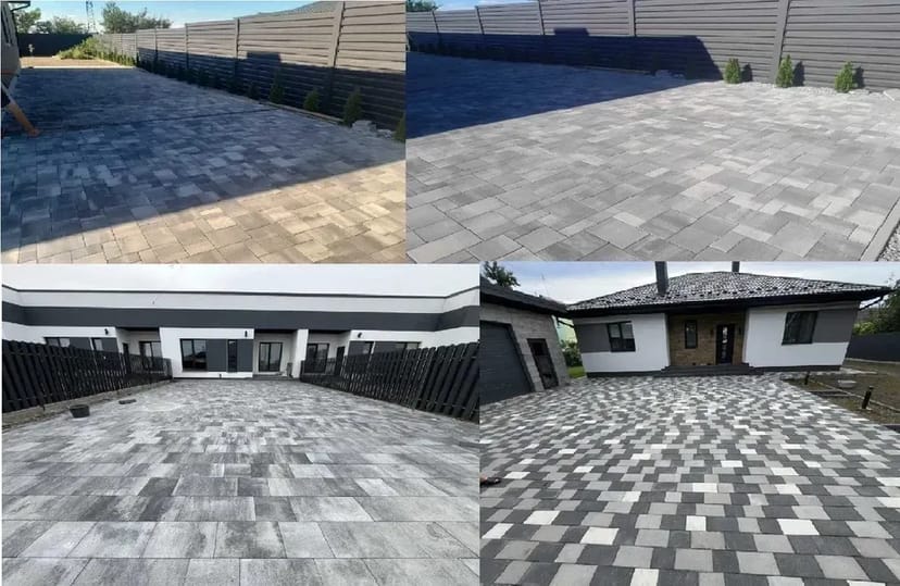 Укладання Бруківка, тротуарна плитка, брусчатка