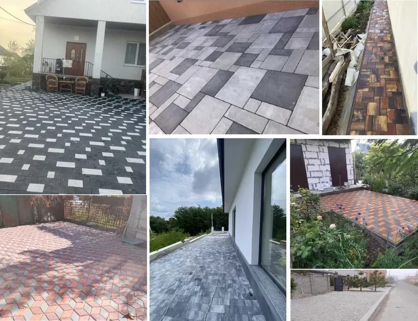 Укладання Бруківка, тротуарна плитка, брусчатка