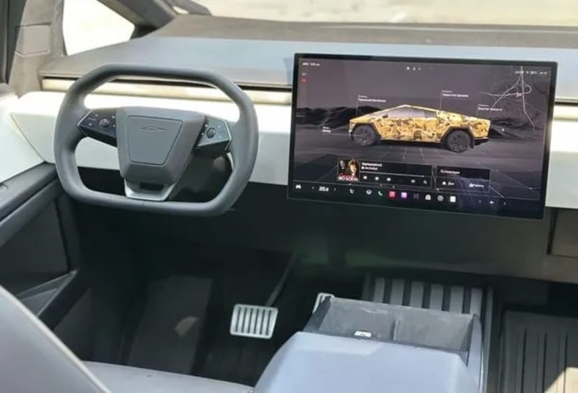 005 Tesla Cybertruck з водієм для фотосесії зйомки