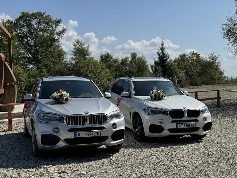 Bmw x5 авто на весілля, весільний кортеж, трансфер