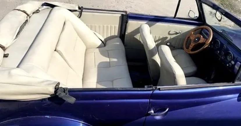 198 Ретро кабріолет на весілля зйомки Opel Olympia