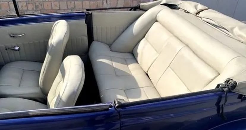 198 Ретро кабріолет на весілля зйомки Opel Olympia