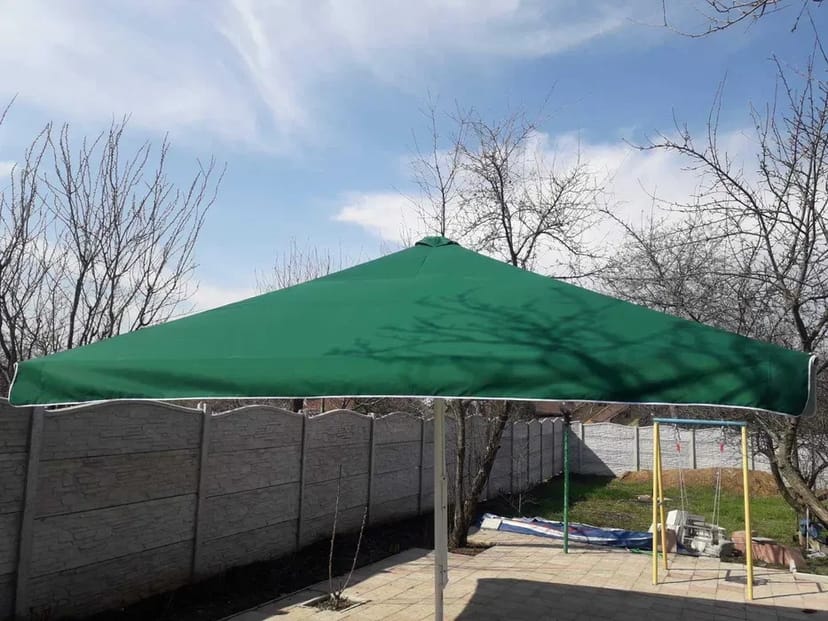 Тент на зонт торговый 4х4 барный тросовый уличный квадратный для кафе