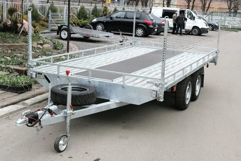 Лафет, причеп платформа жорстке зчеплення буксирування