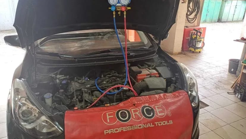 Заправка авто кондиціонера фреоном R134A 1234yf R744 ремонт чищення