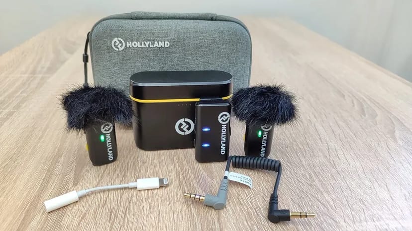 Петлички Hollyland Lark m1 DUO + стабілізатор Hohem