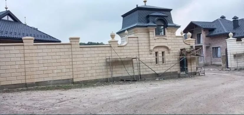 Мур, забор, біседка, мангал, камін, камінь, барбекю, сходи,відмостки