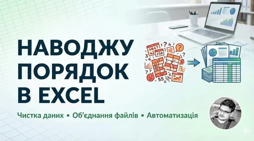 Наводжу порядок в Excel: чистка даних, об’єднання файлів,автоматизація