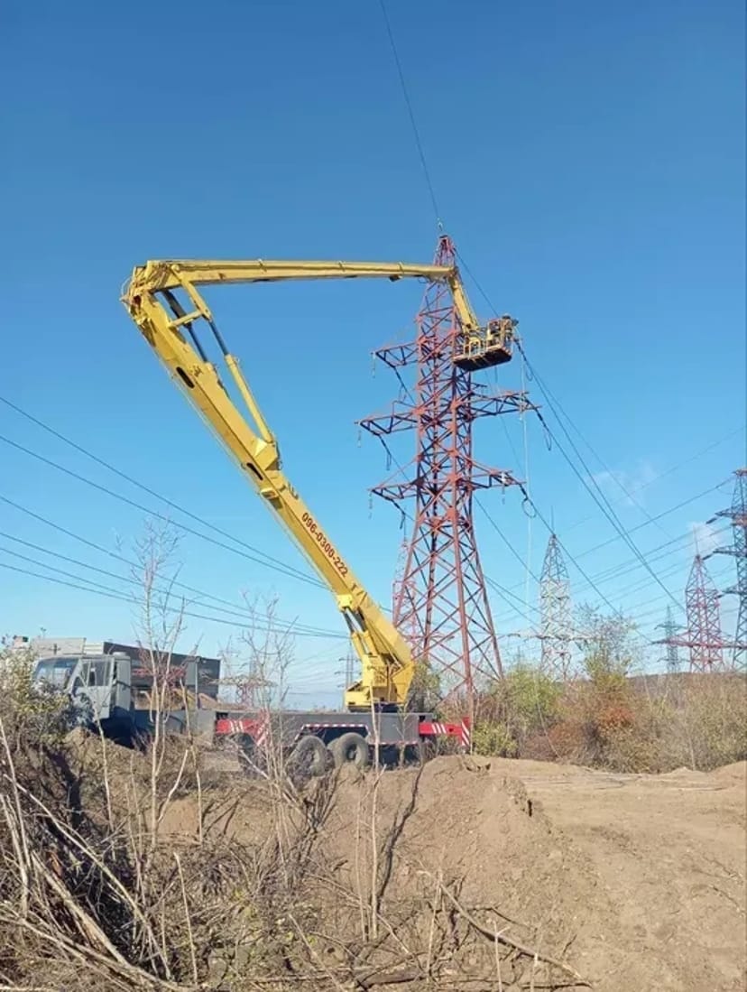 Автовишка від 15 до 45 метрів.