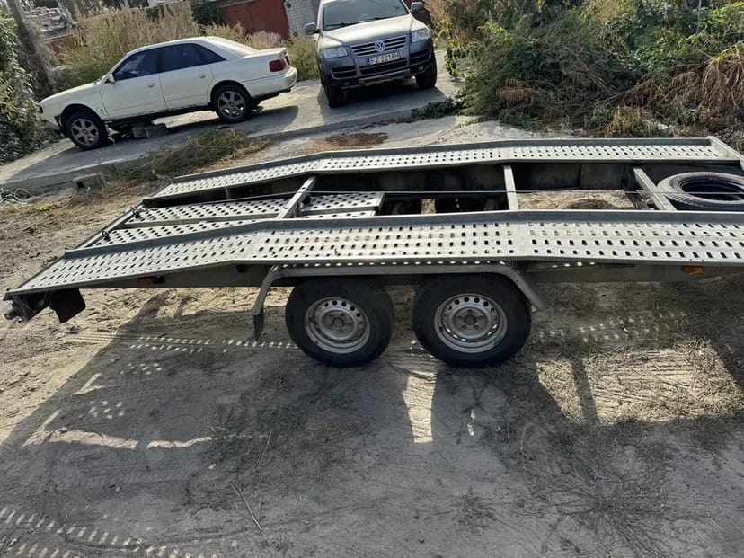Лафет лавета автовоз. З гальмами та лебідкою