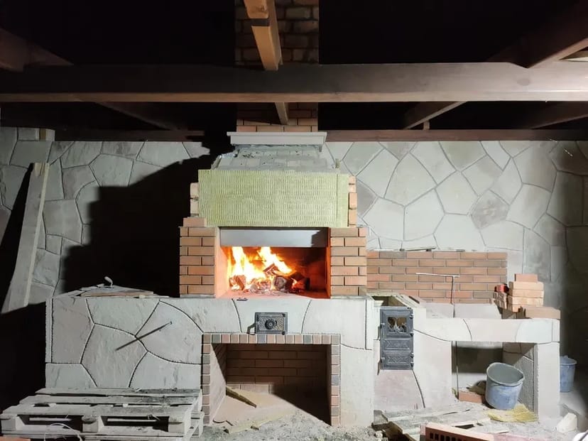 Мангал з каменя барбекю тандир вуджарні пйици сушка кухня камін