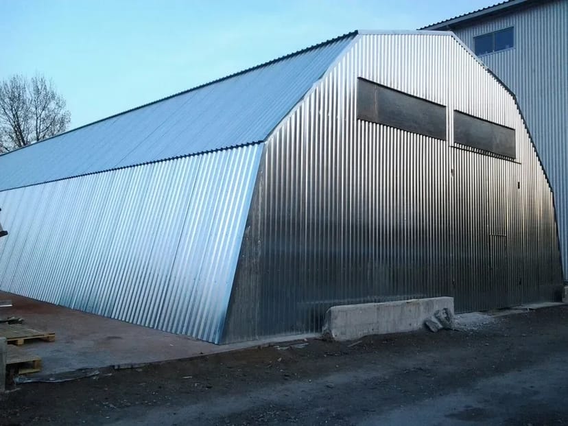 Ангар 12х30м під ключ! Будівництво Каркасних Ангарів, навісів під ключ.