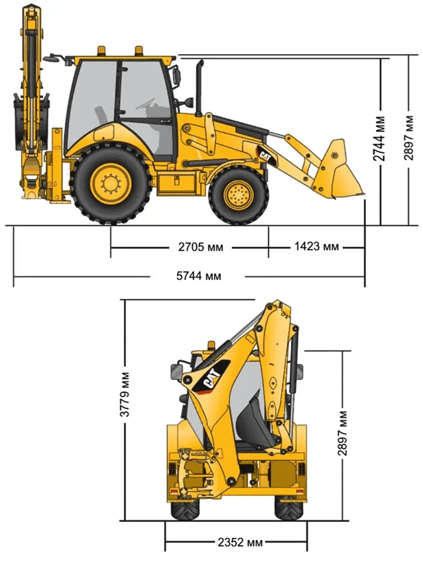 Екскаватор-навантажувач CATERPILLAR CAT428