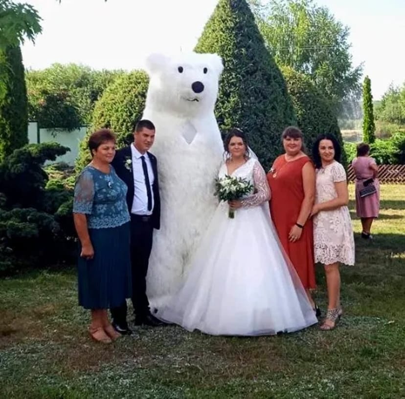 Білий ведмідь Одеса ростова лялька стриптиз аніматор панда лабубу