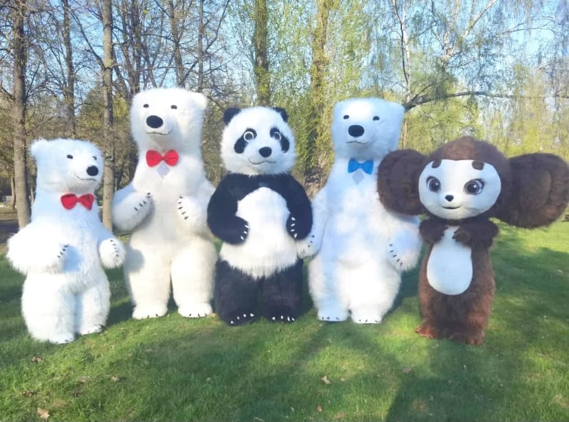 Білий ведмідь Одеса ростова лялька стриптиз аніматор панда лабубу