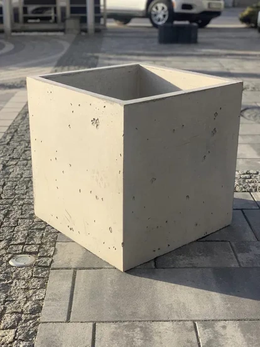 Кашпо бетонні квітник ваза клумба бетон лофт