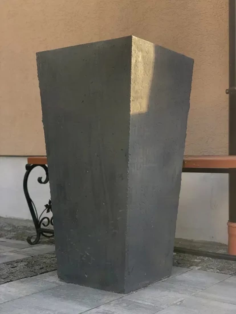 Кашпо бетонні квітник ваза клумба бетон лофт