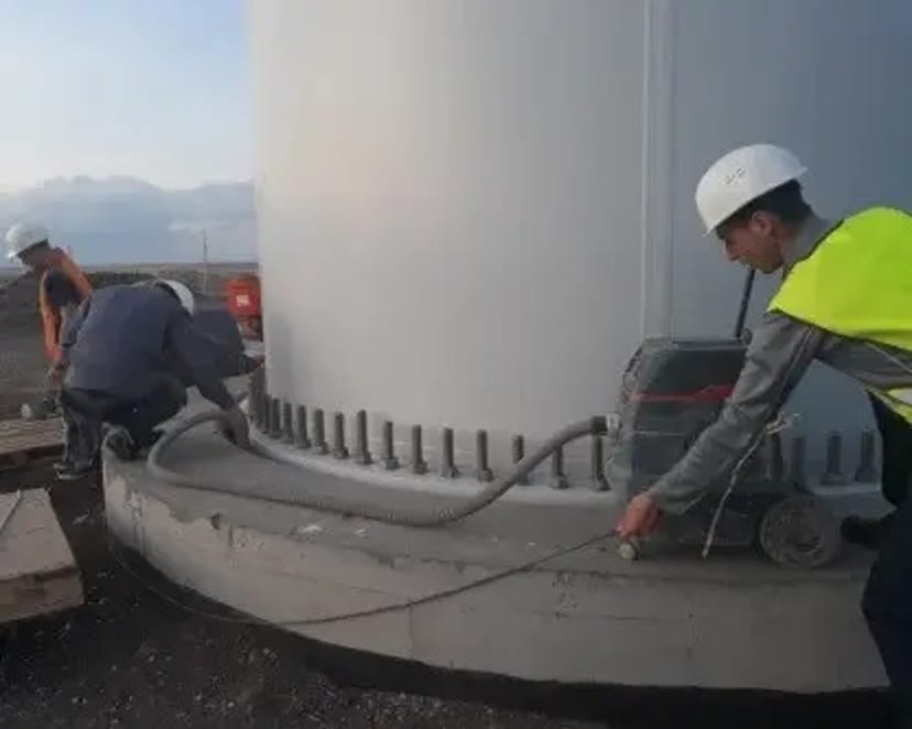 Підливка під обладнання спеціальних монтажних сумішей