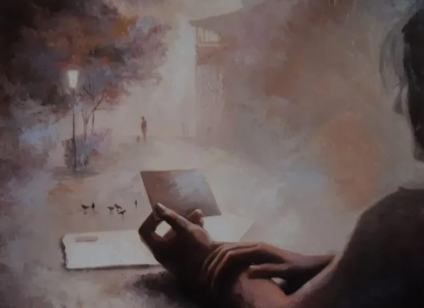 Міський пейзаж, авторські роботи, Харків, олією