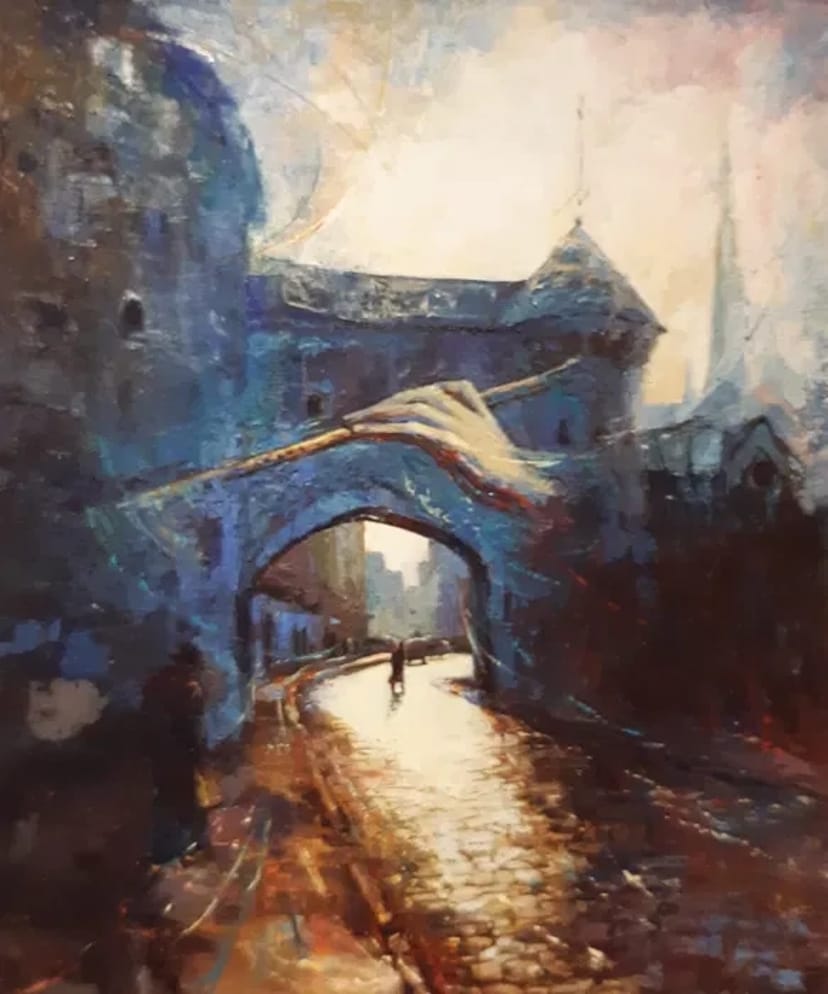 Міський пейзаж, авторські роботи, Харків, олією