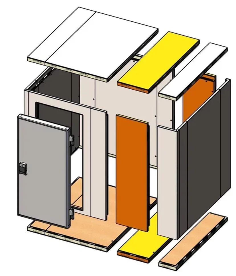 Збірно - розбірні холодильні камери. Моноблоки (холодильні машини).