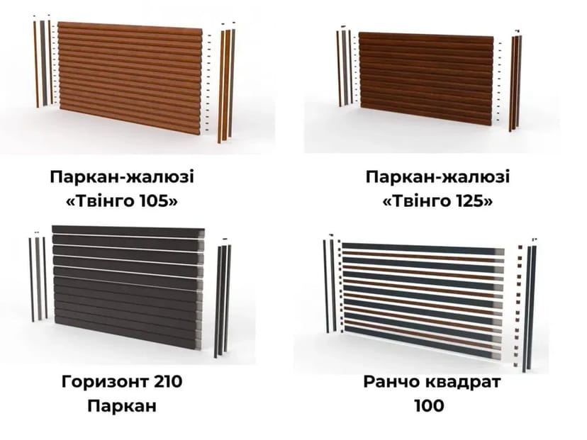 Виготовлення парканів: Профнастил,Великий вибір варіантів.