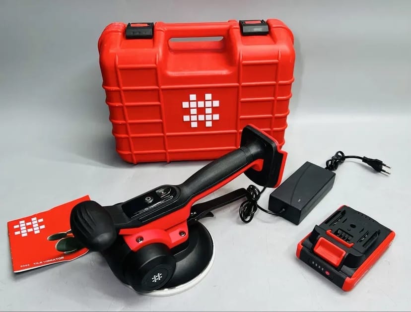 Віброприсоска акумуляторна SHIJING 9395 Біла гума 140 мм - 1 АКБ