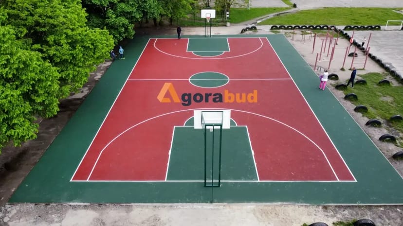 Будівництво баскетбольної площадки під ключ