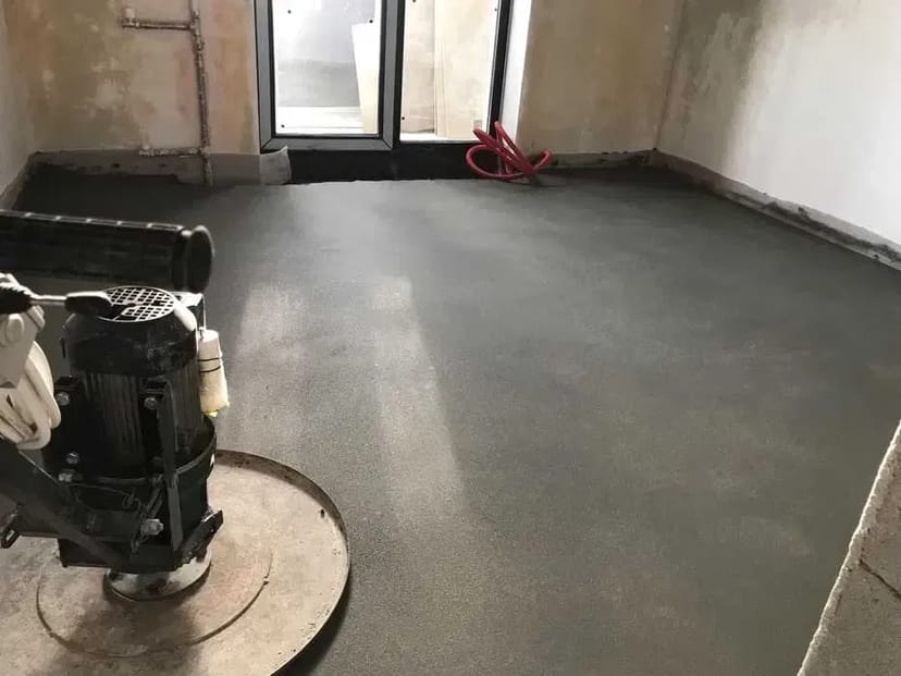 Стяжка підлоги машинним способом, ручна, напівсуха механічна напівсуха