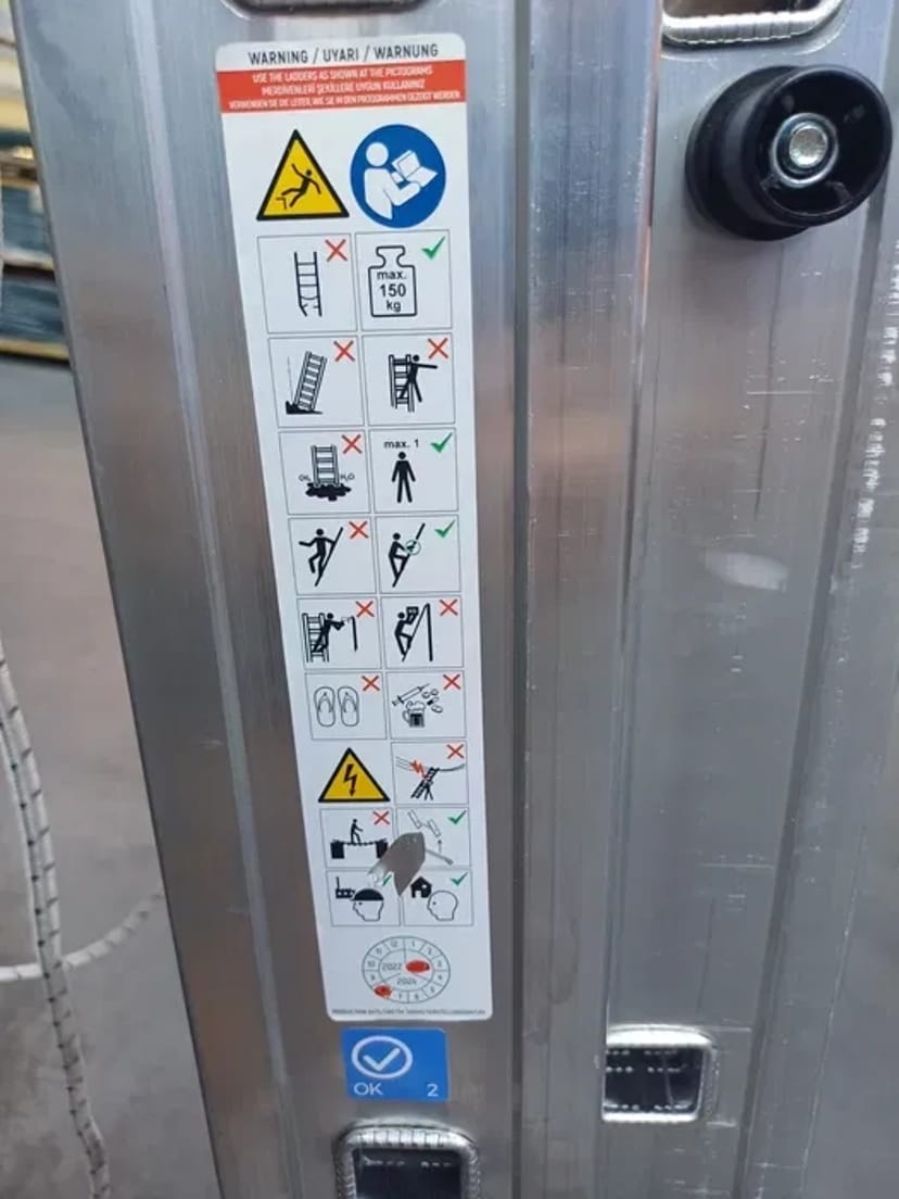 Драбина 13,6 метра 3×21 професійна