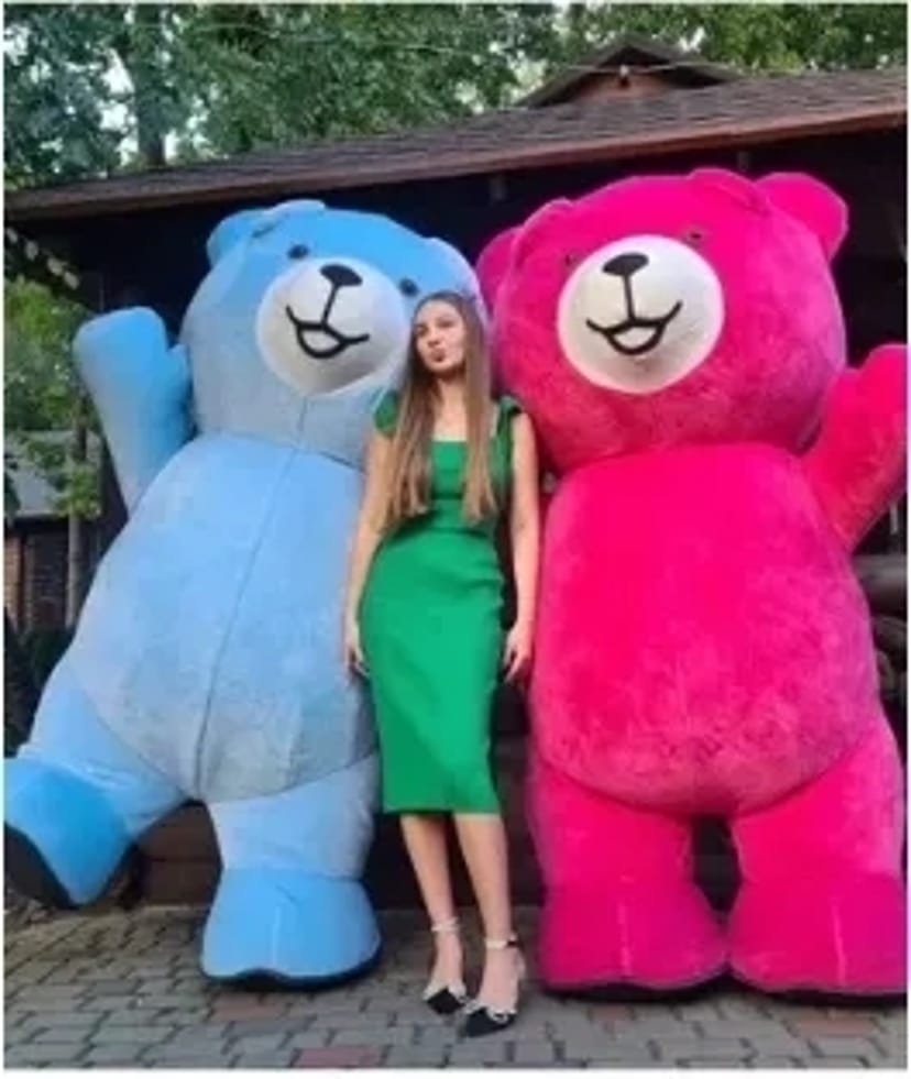 Пес Патрон, Білий мішка, білий ведмідь, аніматор пневмо мішка, ростова