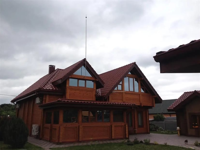 Блискавкозахист приватного будинку "під ключ" активка у міді