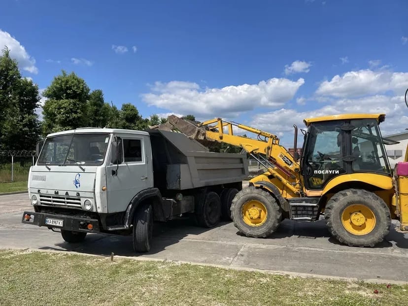САМОСВАЛ 13,5т КРАН 10т