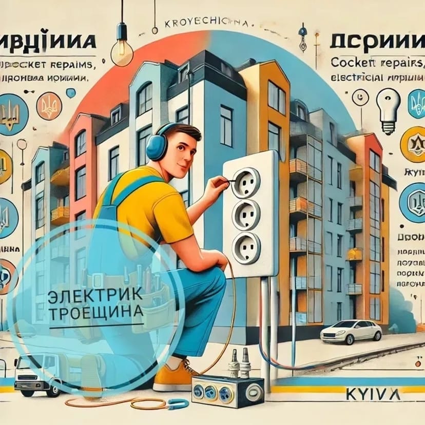 Електрик Троєщина живу поряд, заміна проводки у квартирі ціна