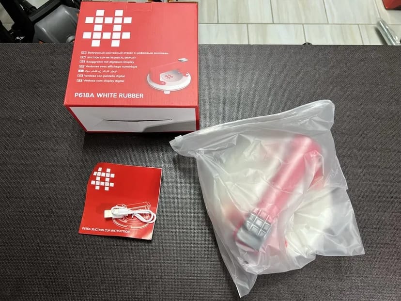 Присоска з автопідкачуванням Shijing P618A Діаметр 200 мм 140 кг Дисплей