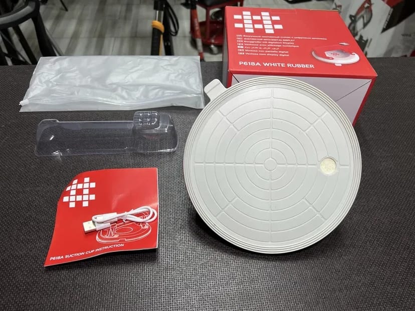 Присоска з автопідкачуванням Shijing P618A Діаметр 200 мм 140 кг Дисплей