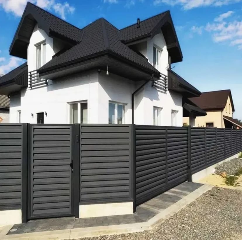 Будівництво паркану, металевий забор ранчо, жалюзі, ламелі! Огорожа‼️