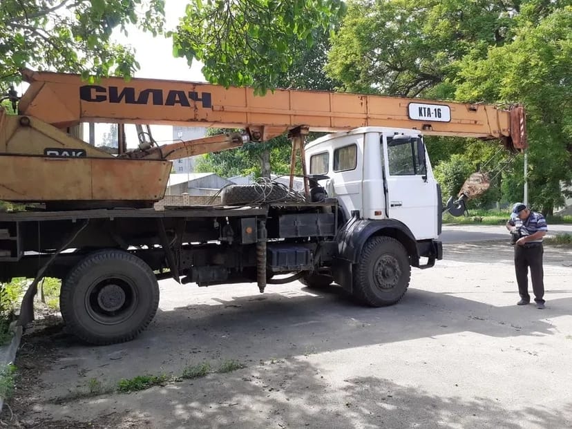 Автокран «Силач» 16 т (довга стріла 21 м) - Для будівництва!