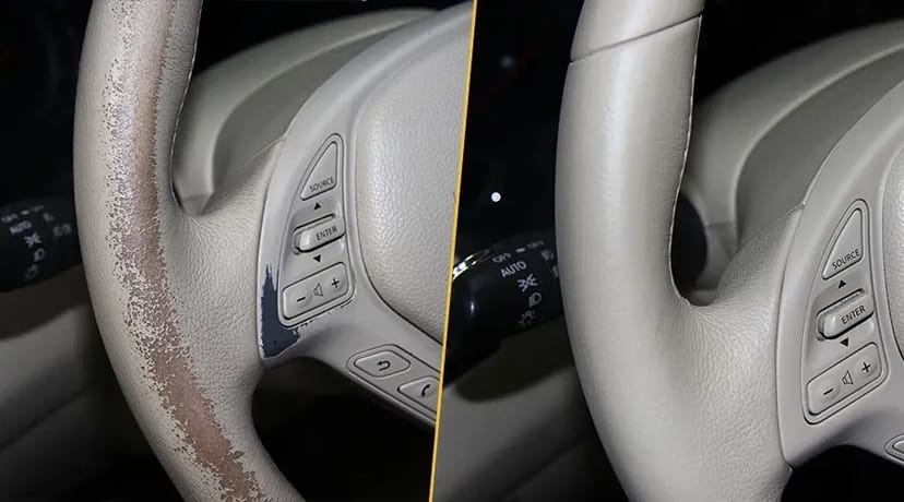 Покраска, реставрация руля. Восстановление кожи руля