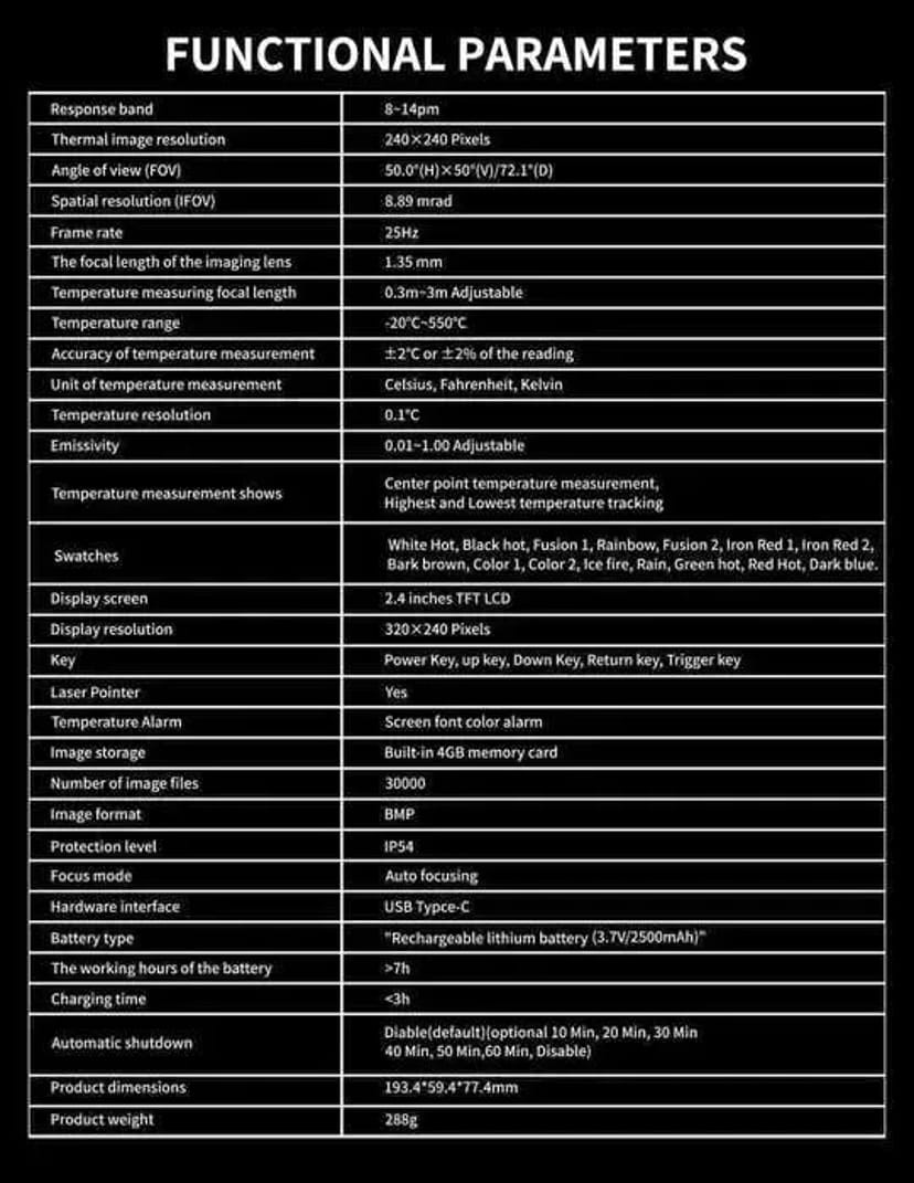 Професійний побутовий тепловізор. Висока роздільна здатність