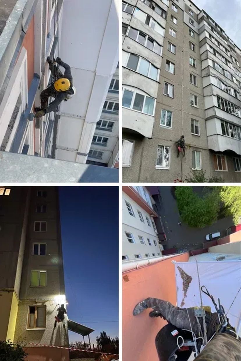 Висотні роботи, герметизація ремон швів, Усунення протікання на висоті